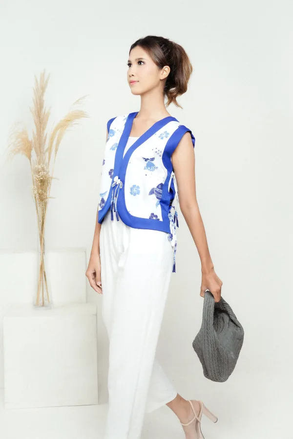 Vest Crop Batik Ikan Kirana - Image 4