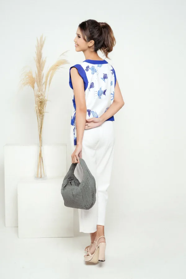 Vest Crop Batik Ikan Kirana - Image 5