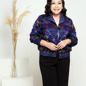 Jaket Bomber Batik Tenun Swasti