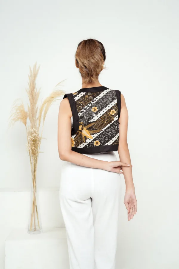 Vest Crop Batik Lereng Sekar - Image 5
