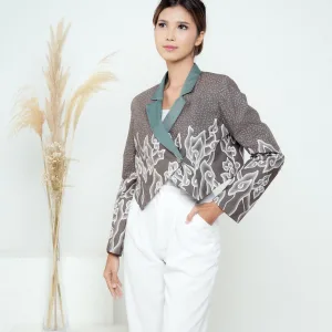 Blazer Batik Crop Megamendung Citra