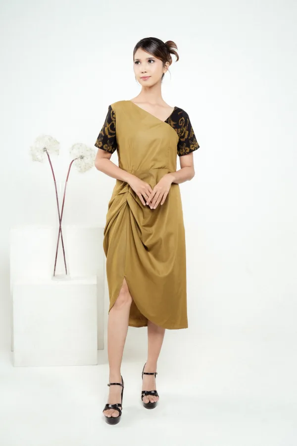 Dress Midi Tenun Wela - Image 3